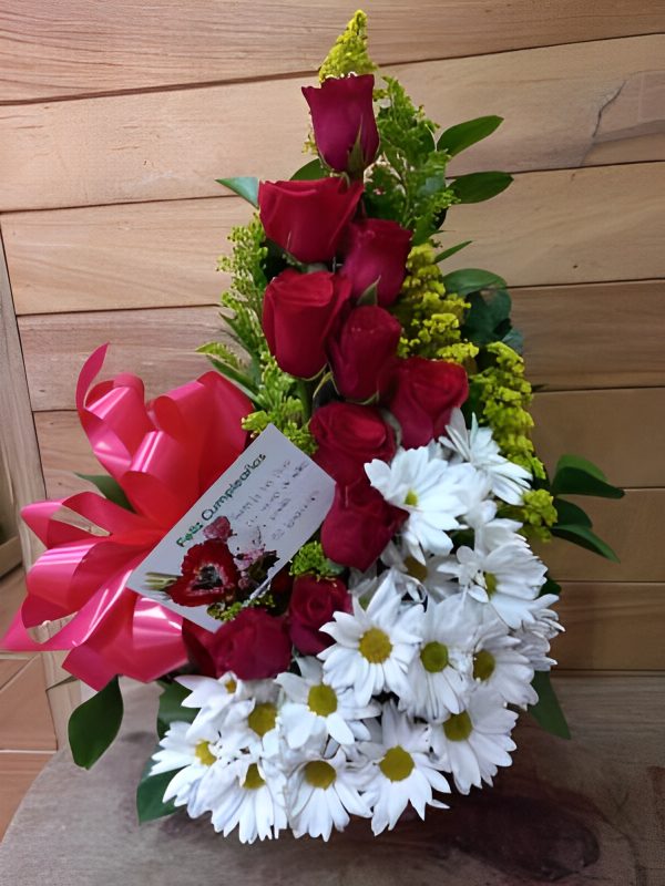 espiral x10 rosas y margaritas R20